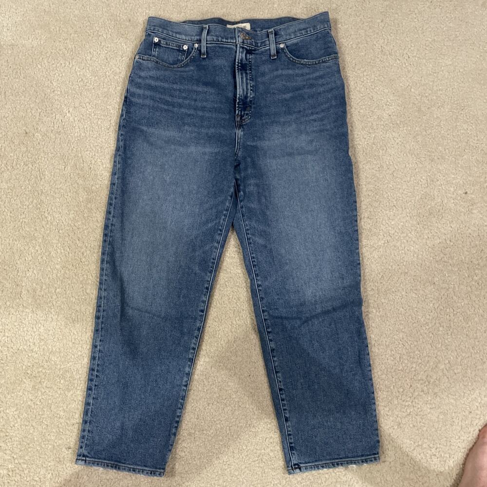 Madewell Perfect Vintage Straight Crop Jean Size 32 Preowned - Picture 3 of 13